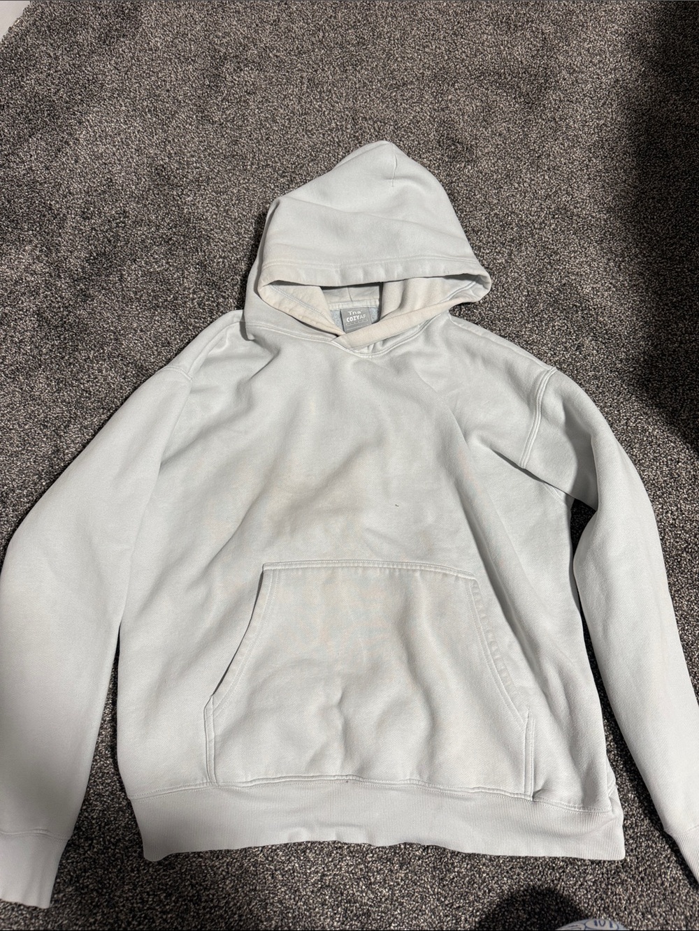 Aritzia Women's Hoodie in Light Gray-Cream